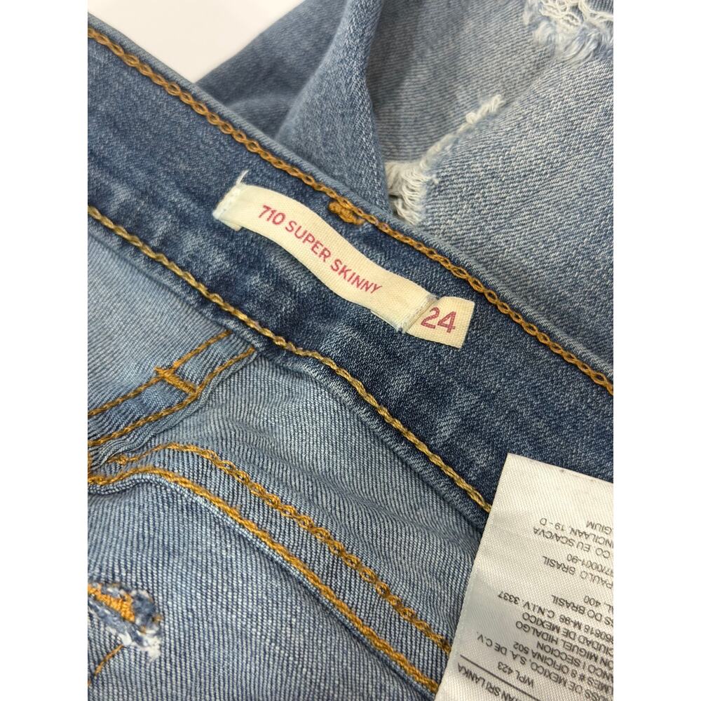 Levi's 710 Skinny Jeans Size 24 Set of 4 - Picture 12 of 13